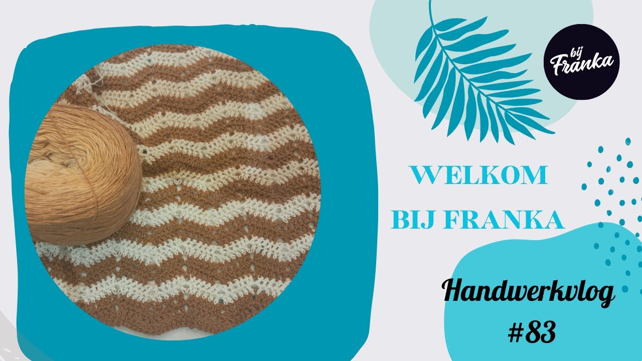 Bij Franka vlog #83  Stip ik een bord, brei ik aan een deep woods sweater en haak ik aan een deken.