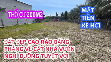 MS:25163 Bán đất cao ráo bằng phẳng - Thổ cư 200m2  tổng 1216,9m2 đường xe hơi.