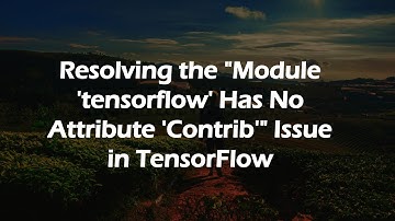 Resolving the "Module 