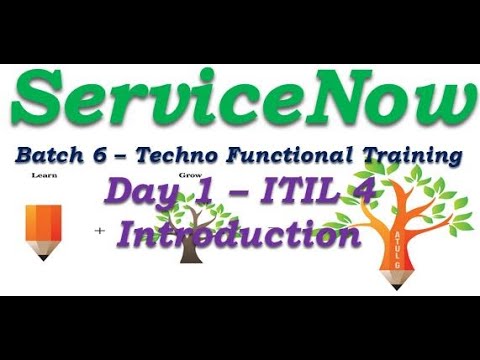Batch 6 || Day1 ITIL4 Introduction || ServiceNow Techno Functional #Shorts #Short