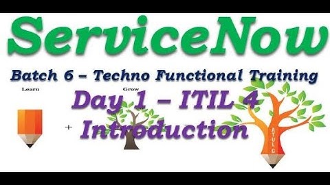 Batch 6 ||  Day1 ITIL4 Introduction || ServiceNow Techno Functional #Shorts #Short