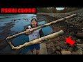 I Built A $90 Homemade FISHING CANNON! (DIY bait launcher)