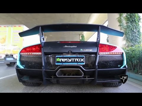 Extremely LOUD Lamborghini Murcielago LP670-4 SV W/ Armytrix Exhaust! REVS!