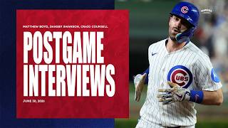 POSTGAME INTERVIEWS: Swanson, Boyd and Counsell | Cubs Locker Room Sound (6/30/2026)