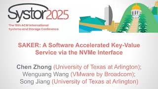 SAKER: A Software Accelerated Key-Value Service via the NVMe Interface - Chen Zhong screenshot 3