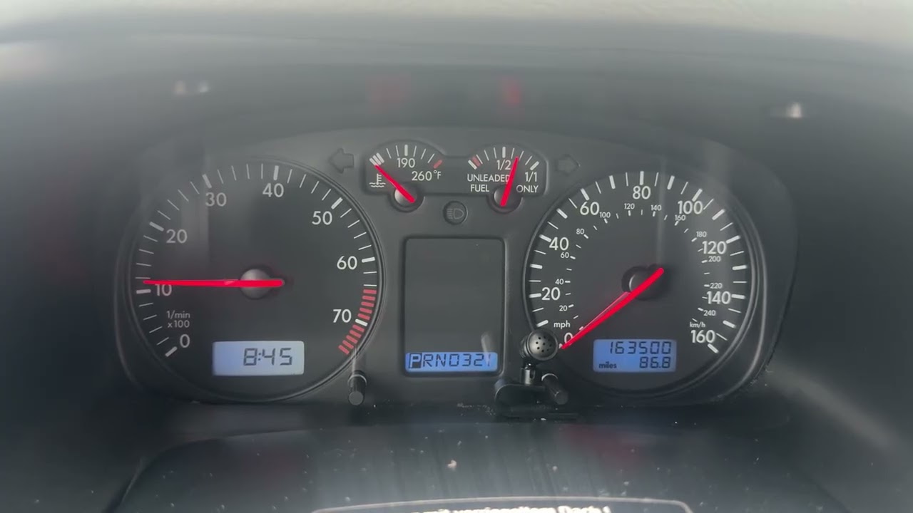 2003 Volkswagen Eurovan - Cold Start (Inside Cabin) - Morning Time - 50 Degrees Outside