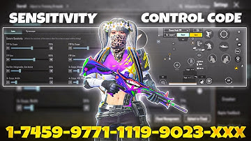 New Update 4.1🔥Best Sensitivity code + Control  Settings Pubg Mobile /Bgmi Sensitivity 2025