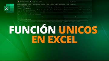 Cómo Filtrar Valores Unicos en Excel [Función UNICOS En Excel] (GUÍA COMPLETA)