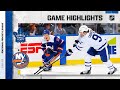 Maple Leafs @ Islanders 1/22/22 | NHL Highlights