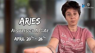 ARIES ♈︎ - 'Answers On A Plate' APRIL 20TH - 26TH | Weekly Reading