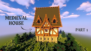 Minecraft | Easy Medieval House Tutorial (Part 1)