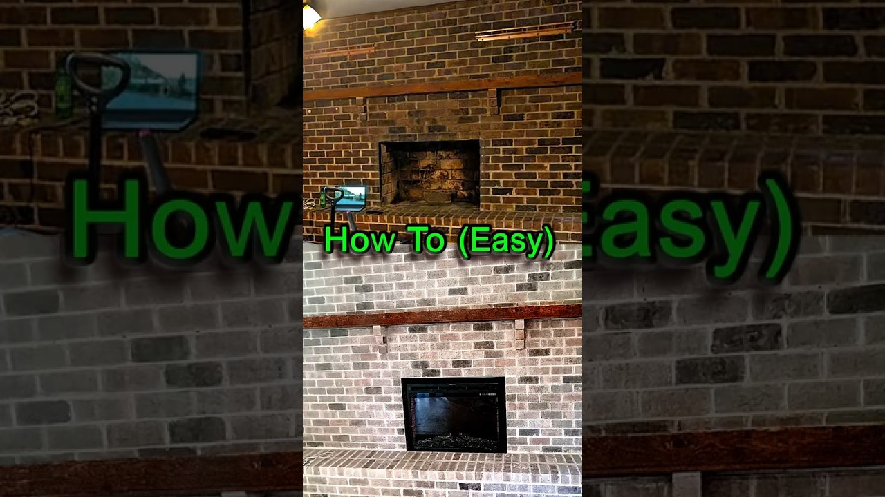 Transform Brick Wall and Fireplace EASY 
