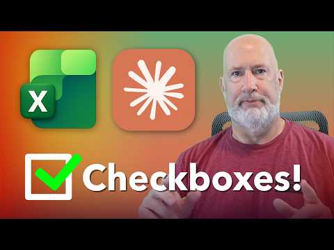 Excel checkboxes with Claude AI: add a column and count checked entries