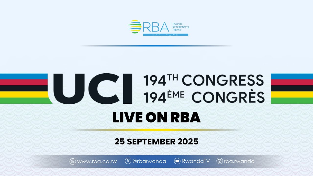🔴ПРЯМОЙ ЭФИР: Церемония открытия 194-го Конгресса UCI | Кигали, 25 сентября 2025 г.