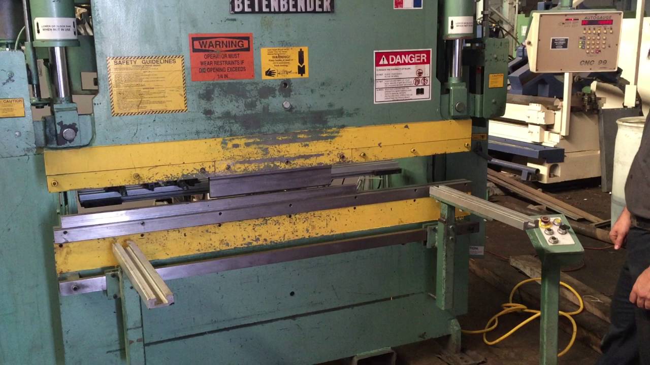 Betenbender 50 Ton x 6' Hydraulic Press Brake YouTube