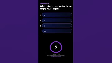 What is the correct syntax for an empty JSON object