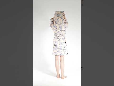Купить Флисовый халат с капюшоном VIENETTA 3040490303 в Украина в Lingerie.ua - Одяг для дому та відпочинку, Видео 1