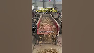 The mud stone separator can easily separate stones from soil.#separator  #mudstoneseparator