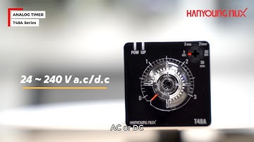 Timer T48A – Bộ định thời analog chính xác & bền bỉ | Hanyoung Nux