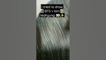 I tried to draw BTS v Kim taehyung #shorts #bts #viralvideo #ytshorts