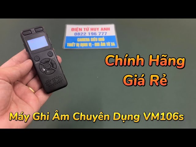 Máy Ghi Âm Sony Siêu Nhỏ Vm106s Chính Hãng , Máy Ghi Âm Mini Giá Rẻ Pin 5 Ngày Có Hỗ Trợ Loa Ngoài