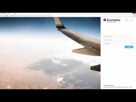 Acumatica Cloud ERP Customer Portal Demo