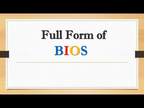 Full Form Of Bios || Did You Know