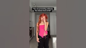 “you’re promoting an0rexia and ED because you’re skinny” 🙄… #shorts