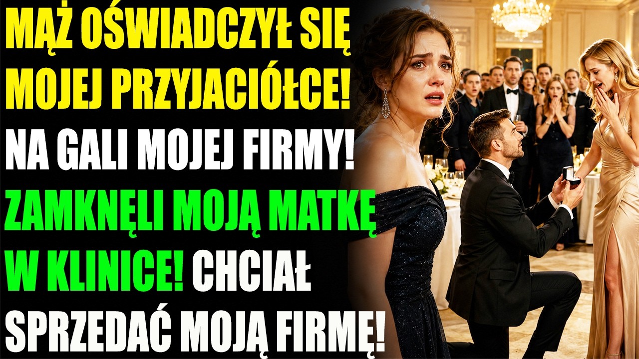 Mój mąż uklęknął przed moją najlepszą przyjaciółką na scenie, na której dziesięć minut później miałam odebrać nagrodę za stworzenie firmy. „Karolino, czy zostaniesz moją żoną?” – powiedział do...