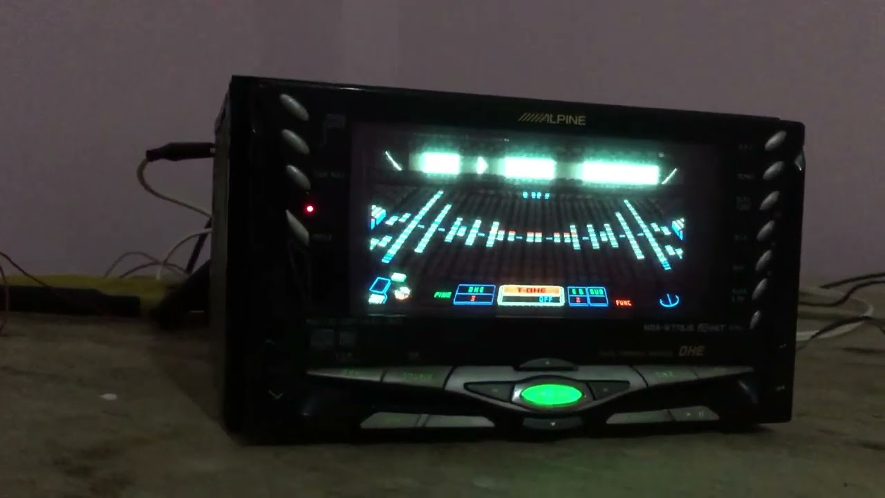 ALPINE MDA-W779JB スペアナ CD/MD DSP液晶欠け無し完動 ALPINE MDA