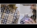 シャツブラウス 縫ってみました Part1[DIY] ソーイング 作り方 Making a blouse ハンドメイド