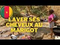 Comment laver ses cheveux afro crépus avec une bassine ou un sceau depuis l'Afrique, le Cameroun