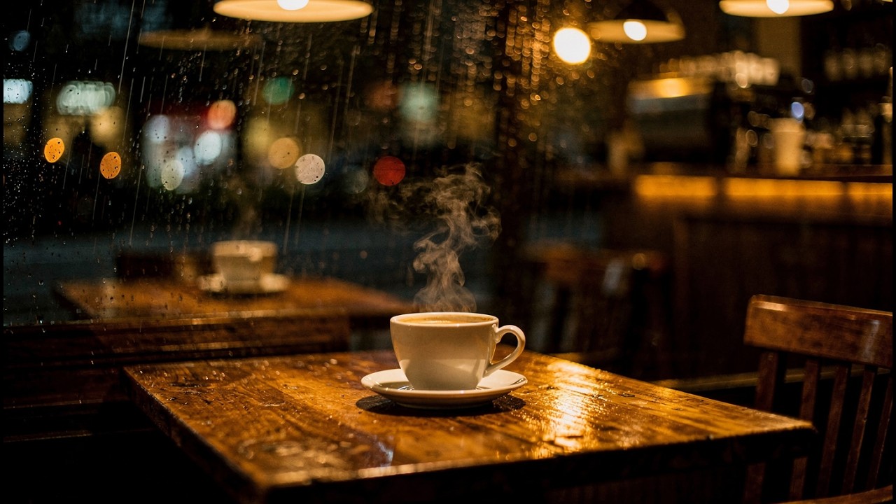 Coffee Shop Vibezzz  | Rainy Day Café Ambience & Chill Study Beats (45 Min Mix)