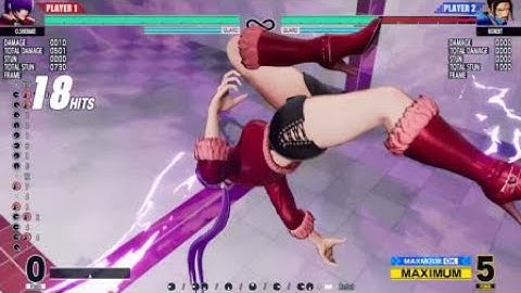 Orochi Shermie super into climax combo