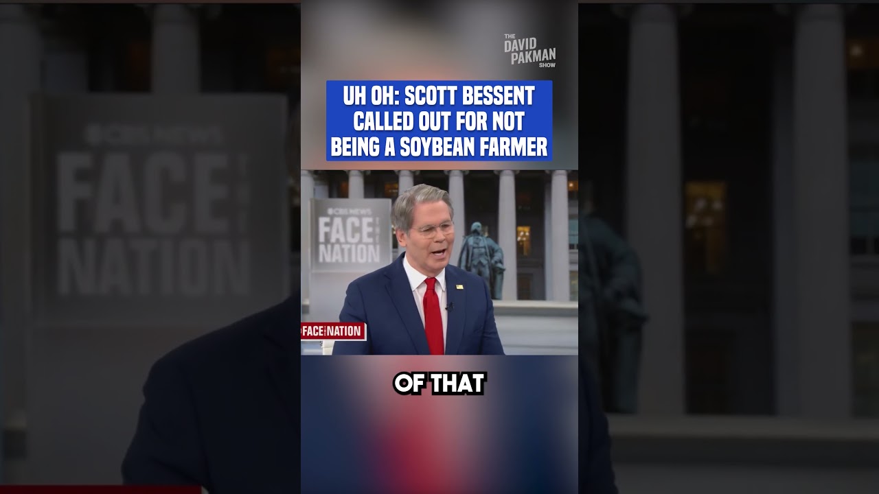 Trump's Treasury Secretary gets called out for his "soybean farmer" claims #shorts