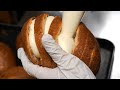 크림듬뿍! 바삭한 마늘 크림 꿀빵 / honey garlic cream bread / korean street food