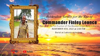THE FUNERAL SERVICE OF  Commander Finley Leonce