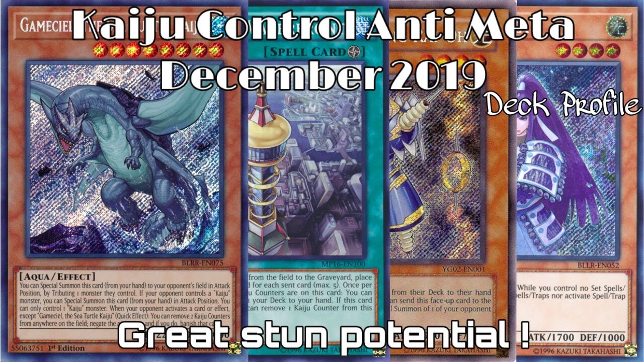 YUGIOH! KAIJU ANTI META DECEMBER 2019 DECK PROFILE [YGO PRO] YouTube