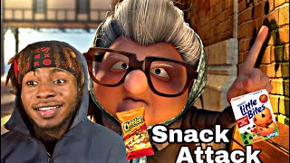 Snack Attack Short Film Animation | REACTION VIDEO