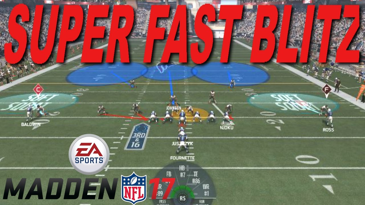 madden 17:: superfast blitzes pt2: madden 17 ultimate team tips gameplay