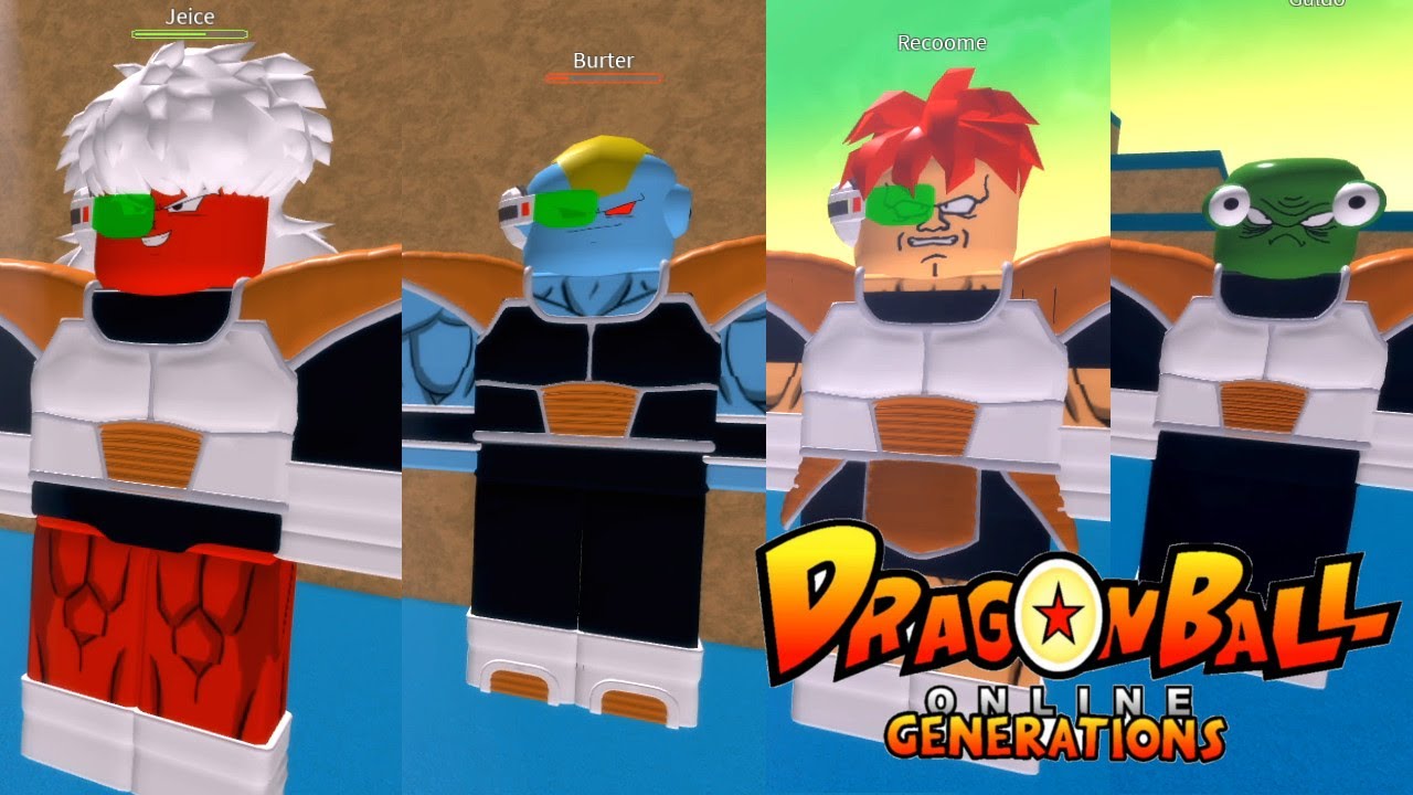 Ginyu Force Battle Dragon Ball Online Generations Roblox Story Mode Youtube - the ginyu forces crazy power roblox dragon ball