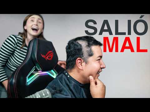 My girlfriend cut my hair at home.