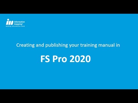 create and publish your training manual in fs pro 2020 youtube