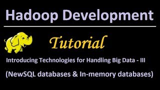 7. Introducing Technologies for Handling Big Data - III (NewSQL databases, In-memory databases)