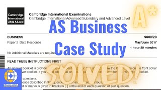 Business AS Paper 2 Case Study - Step by step guide with solved questions - Cambridge International