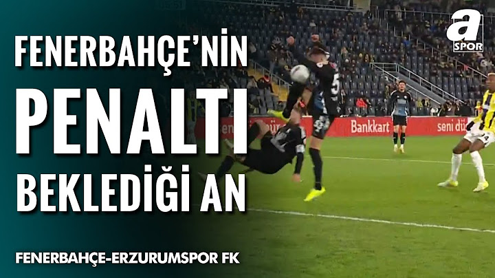 Fenerbahçeli Futbolcuların Penaltı Beklediği Pozisyon! | Fenerbahçe - Erzurumspor FK