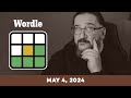 Doug plays todays wordle puzzle game for 05042024