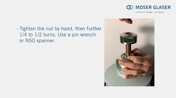 Installation of the Duresca® Transformerbushing – Version with draw lead or split conductor