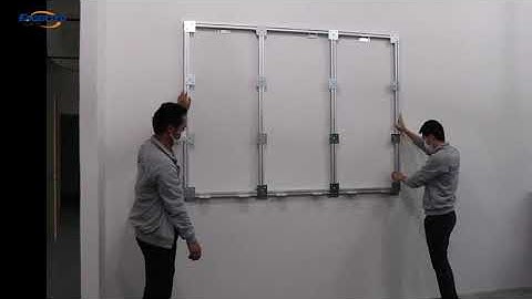 How to Install the Frame Structure of EagerLED Indoor Front Service LED Display onto the Wall?