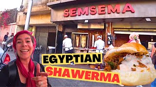 Egyptian Shawarma in Giza | Semsema Popular Restaurant | الشاورمه المصريه من مطعم سمسمة